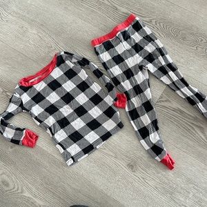 Little sleepies 18-24 2piece set checked